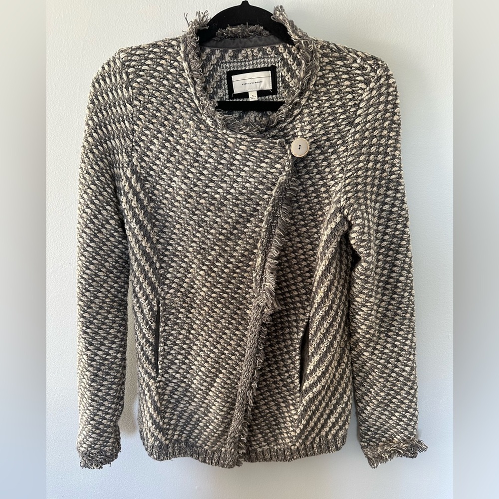 Angel Of The North Textured Gray Cardigan